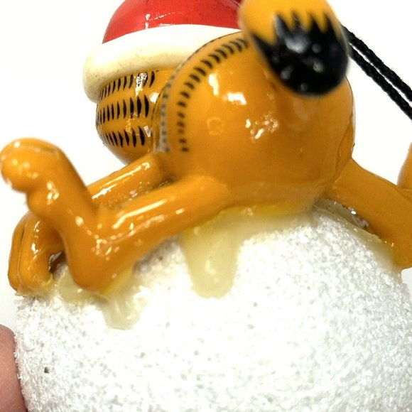 Vintage Enesco Christmas Ornament Garfield Have a Ball 1991 IOB - Picture 15 of 16